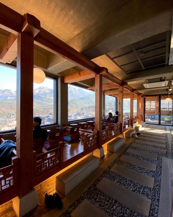 首爾大熱打卡韓屋Cafe1인1잔 天台俯瞰韓國村全景！