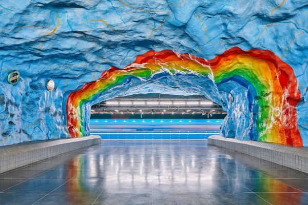 瑞典首都地鐵站與藝術結合 號稱全球最長藝廊值得逐一打卡！