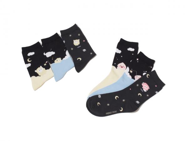 韓國KAKAO FRIENDS新推Apeach綿羊系列 Lovely Apeach Ankle Socks (Grey / Blue / Cream)