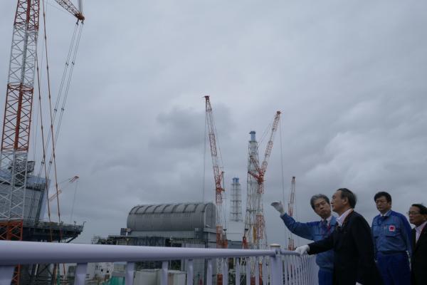 日本首相菅義偉於上月底曾到福島第一核電廠視察