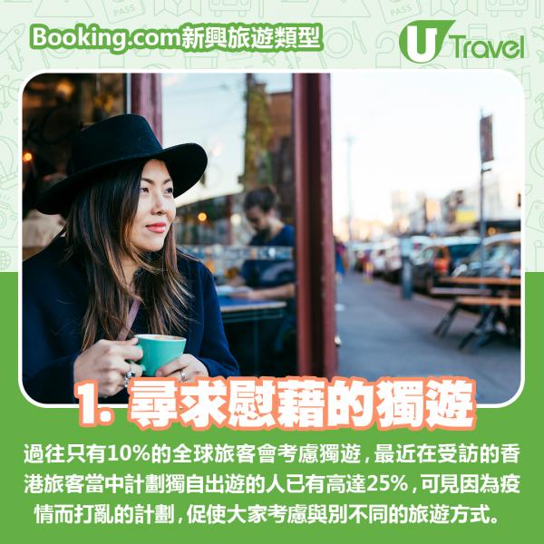 Booking.com公布6大新興旅遊類型 放鬆之旅／發掘本地美食／獨遊快閃成趨勢！