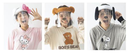 日本USJ推可愛卡通防護面罩/口罩 一秒變Hello Kitty、Snoopy