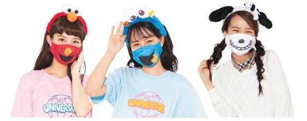 日本USJ推可愛卡通防護面罩/口罩 一秒變Hello Kitty、Snoopy