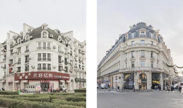 中國杭州有個假巴黎？ 法國攝影師拍下巴黎景點真假對比圖