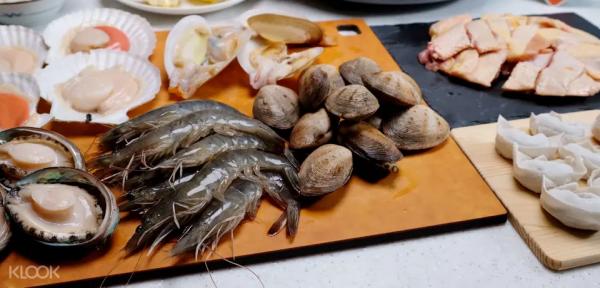 「鮮直送」海鮮食材套餐 - 粥底海鮮蒸氣鍋