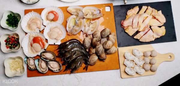 「鮮直送」海鮮食材套餐 - 粥底海鮮蒸氣鍋