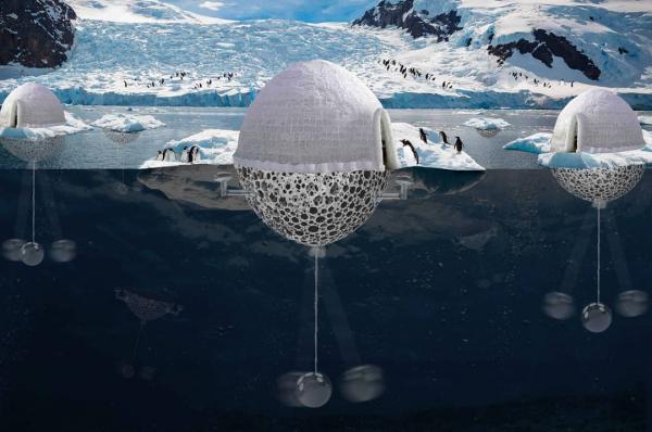 建築師為企鵝設計水上冰屋城市 以科技對抗南極融冰拯救瀕臨絕種企鵝