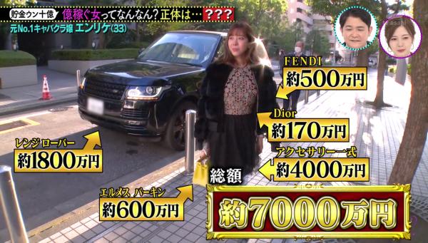 日本陪酒女轉行做老闆年賺15億 全身名牌總值7,000萬日圓！帶2000萬現金出街買高級訂製服