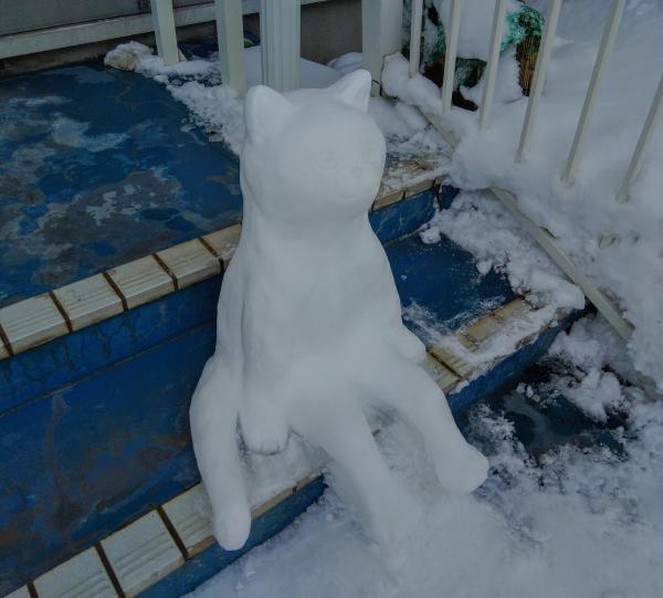 貓仔雪像