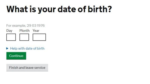 填上出生日期