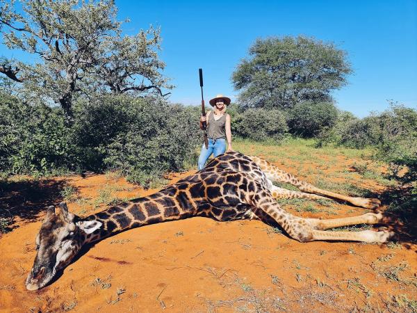 英富豪南非獵殺17歲長頸鹿 一家三口挖心臟屍體前打卡大曬成果！