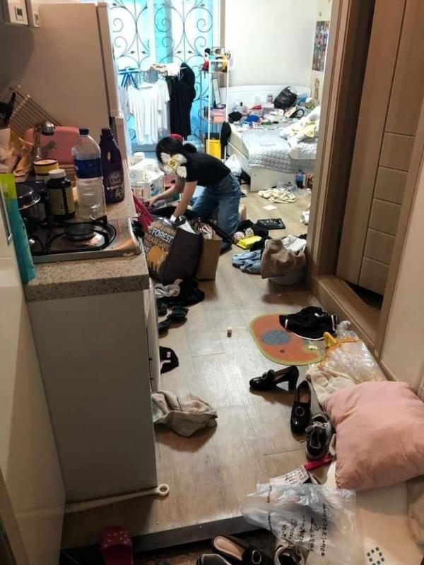 韓網民展開「最污糟房間大賽」 衣物堆積只是基本！吃過外賣﹑杯麵堆床邊？！