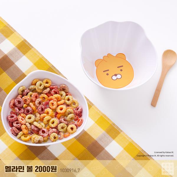 韓國Daiso聯乘KAKAO FRIENDS家品系列 萌爆BB版Ryan造型飯盒套裝！ 科學瓷碗