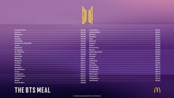 麥當勞防彈少年團BTS全球聯乘！ 「The BTS Meal」香港開賣預告