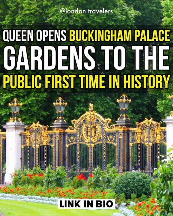 英國白金漢宮花園 首度開放予公眾野餐樂
