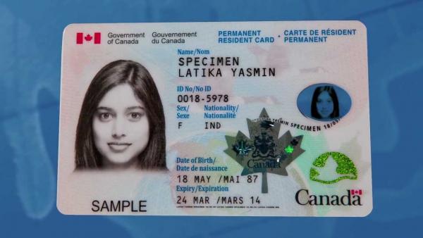加拿大Permanent Resident Card