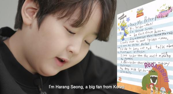 韓國9歲忠粉為見偶像苦練英文超緊張 蜘蛛俠窩心鼓勵兼送禮物獲網民激讚