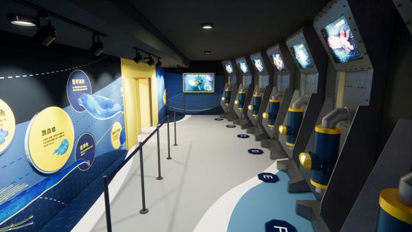 基隆最新潮境智能海洋館結合沉浸式體驗仿如置身海底世界！ 7米高大魚缸、live同步投射海灣生態、VR互動裝置