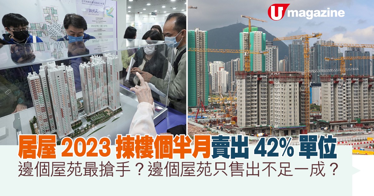 居屋2023揀樓個半月賣出42%單位  邊個屋苑最搶手？邊個屋苑只售出不足一成？