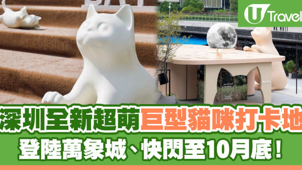 深圳好去處| 全新超萌巨型貓咪打卡地 Bay de Luna 登陸深圳灣萬象城、快閃至10月底！