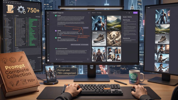 ChatGPT Images 2.0 Prompt 大全｜YouMind 750+ 指令 Copy 即用　海報、UI、品牌圖都做到