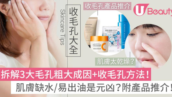 收毛孔方法｜柝解毛孔粗大3大原因！收細毛孔療程/精華/面膜一覽！韓星教天然收毛孔秘訣！
