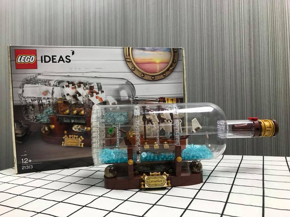 LEGO 21313 Ship in a Bottle 瓶中船開箱砌| ezone