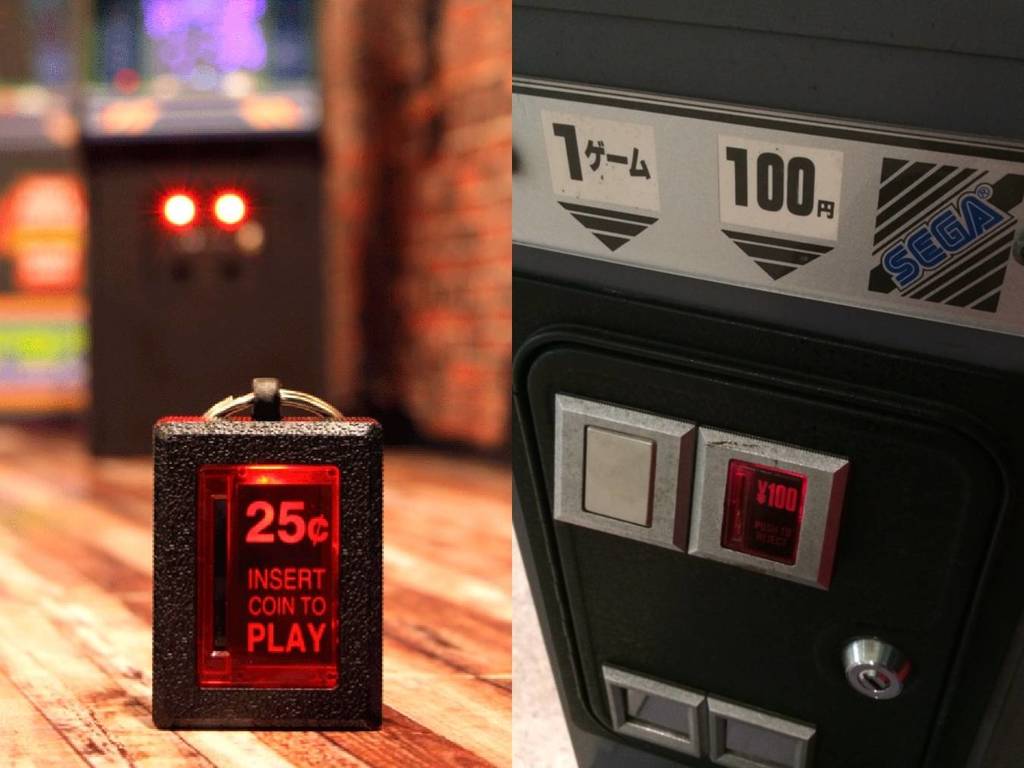 復古街機投幣口1：1 鎖匙扣登場！金屬框可亮燈超還原| ezone