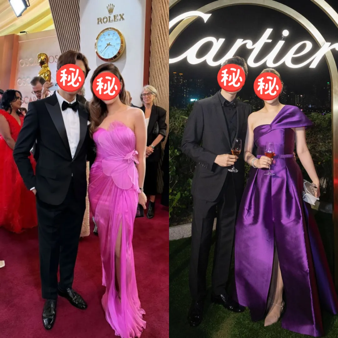百億豪門汪圓圓低胸現身奧斯卡 三年抱三獲老公寵成公主！