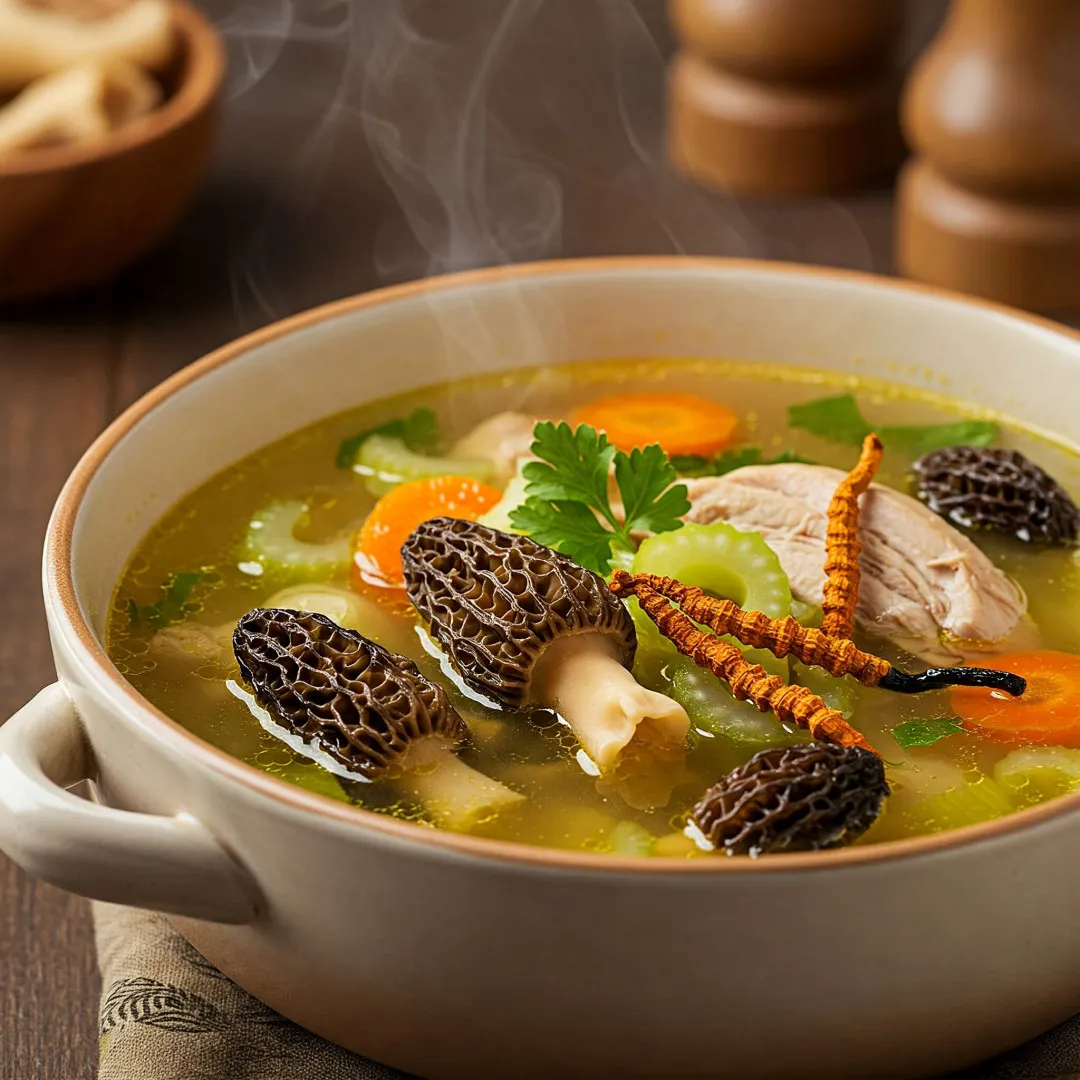 【羊肚菌湯功效】推介6款羊肚菌湯水食譜做法 蟲草花響螺頭入饌健脾益胃
