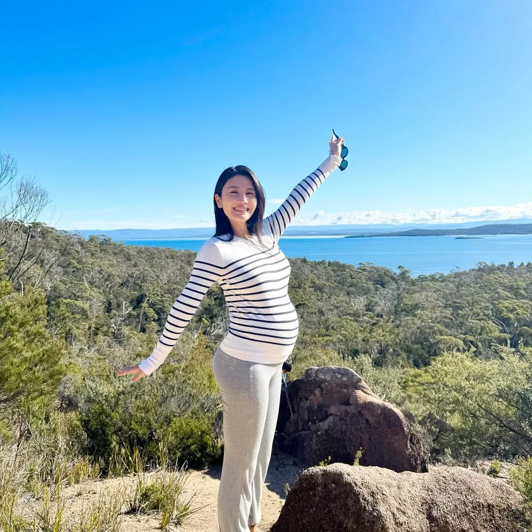 林芊妤Coffee陀B八個月晒懷孕前後對比照  踏入最後孕期48KG增重至61KG！