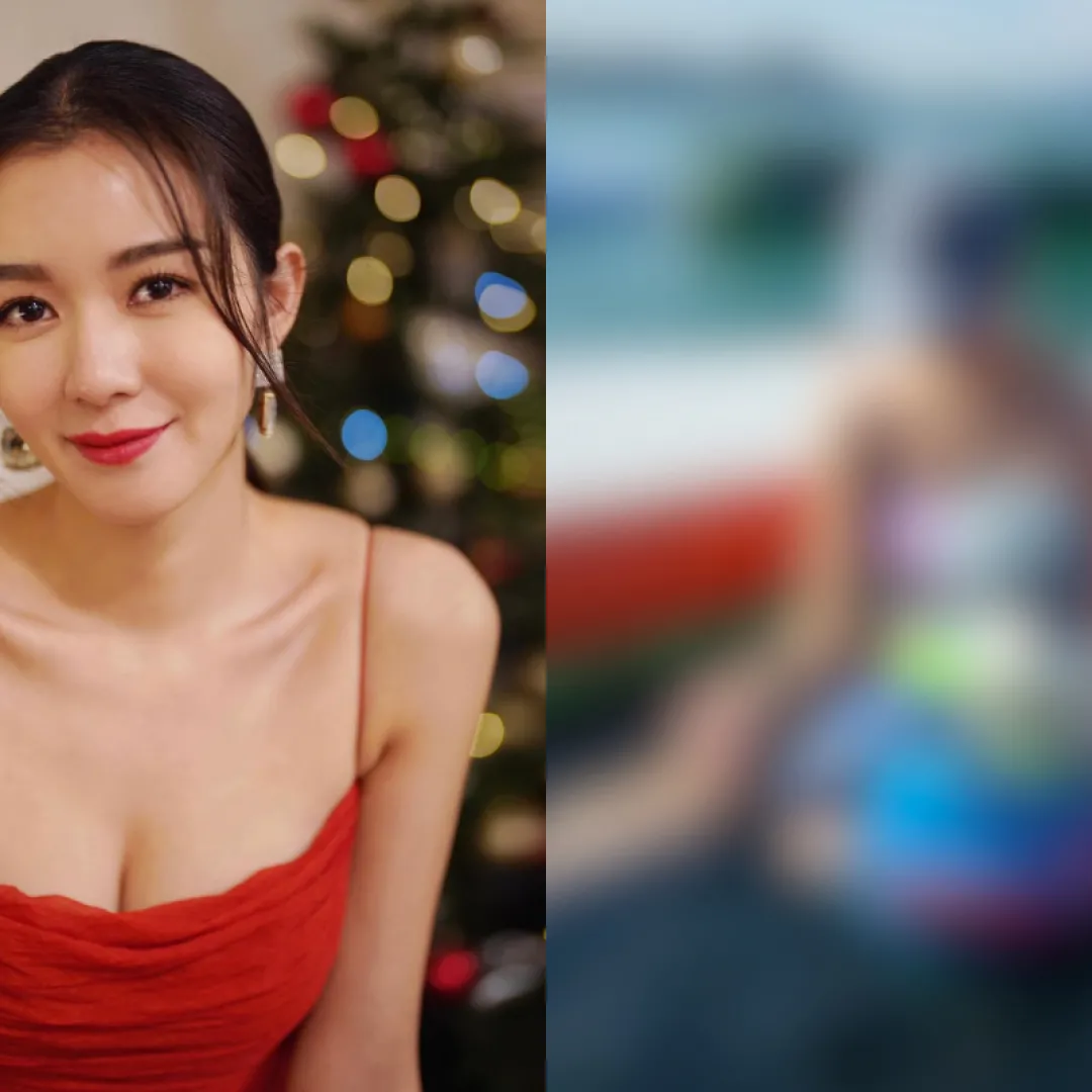 麥明詩產後晒親子泳衣照！真實身形曝光！半年極速回復絕佳狀態！