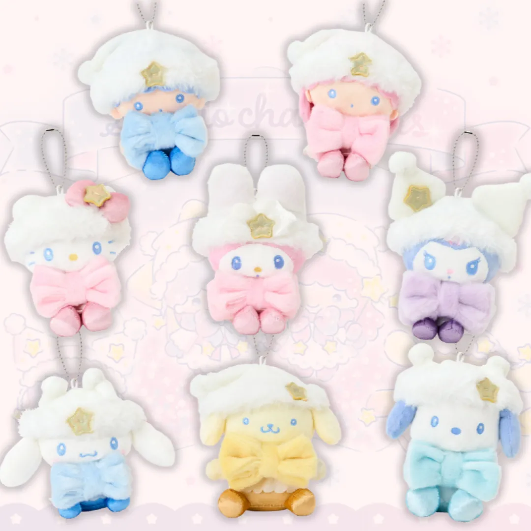 Sanrio冬日閃亮系列新品登場！Hello Kitty、Kuromi 換上毛茸茸雪地裝化身化妝袋/公仔掛飾