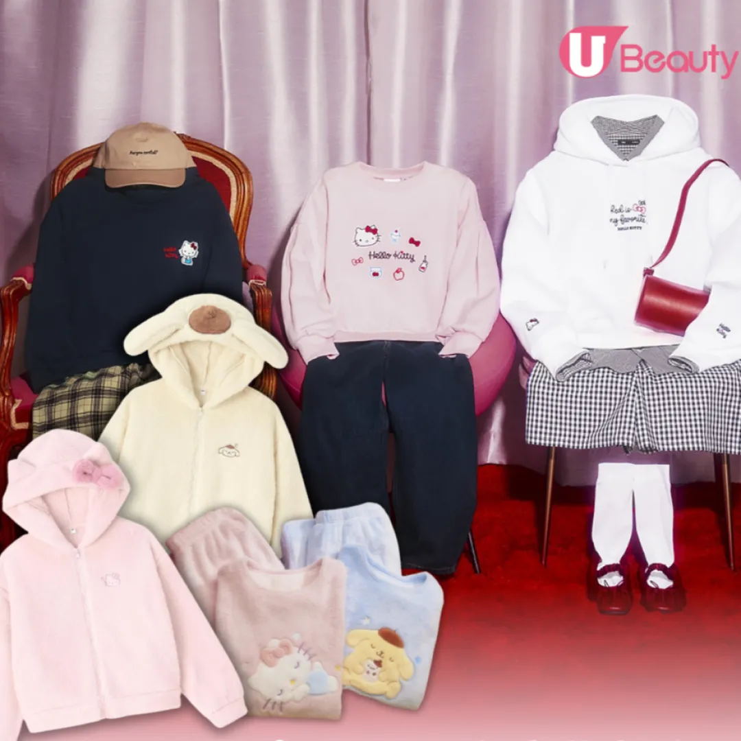 GU全新推出Hello Kitty衛衣全線登場！Sanrio迷必搶布甸狗立體耳朵造型睡衣