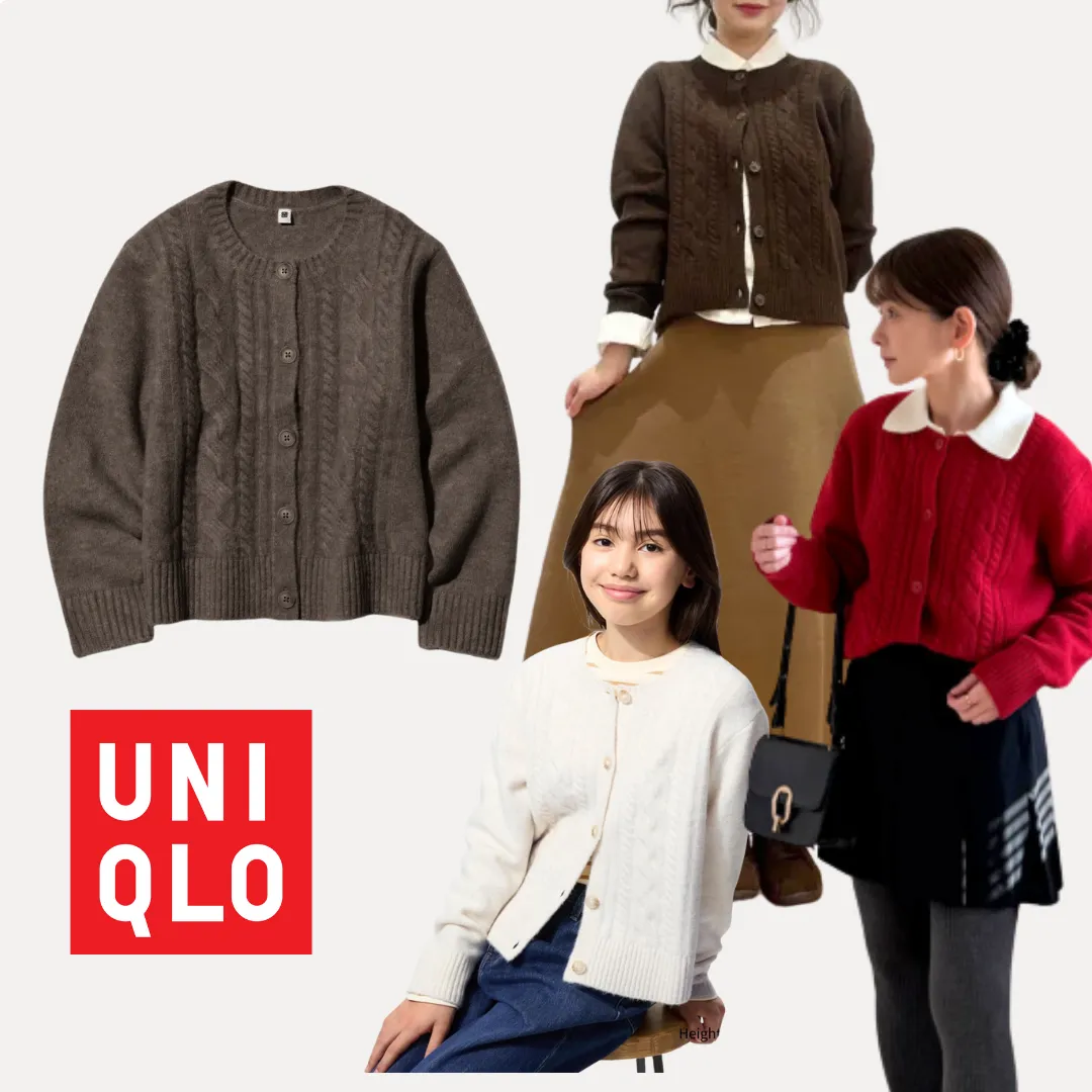 UNIQLO $99童裝被封「隱藏神級單品」！160cm針織外套爆紅 大人都著得+價錢平一半