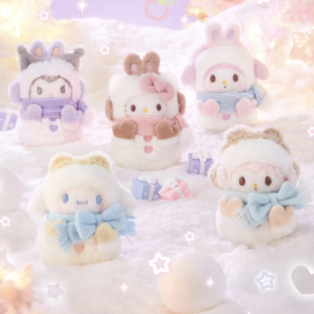 Sanrio全新「堆雪人系列」毛絨公仔掛件曝光！圓滾滾Hello Kitty/玉桂狗 即睇開售詳情一覽