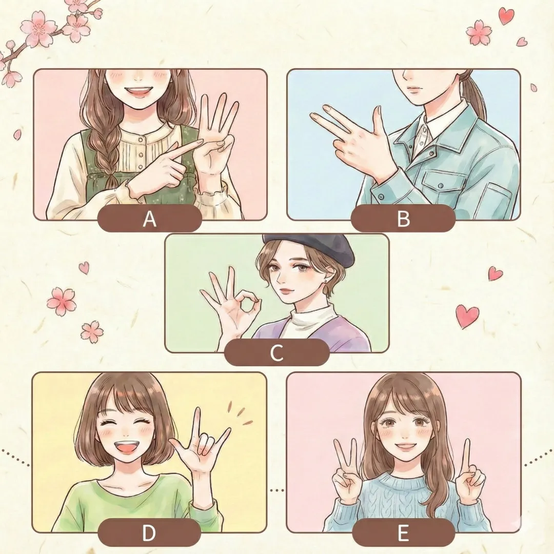 心理測驗｜伸出手比數字「3」一秒看穿隱藏性格！你是哪種手勢？極少數人會選E！