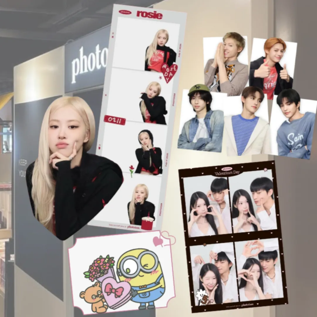 韓式自拍Photoism限定相框登場！必影BLACKPINK/CORTIS同框照/情人節主題