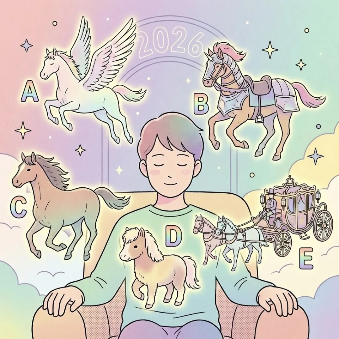 日本超準測驗｜本命幸運馬透視內心潛意識！1秒測運勢/未來挑戰  你是「馬到功成」還是「做牛做馬」？