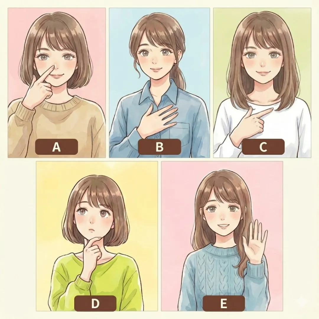 潛意識測驗｜當被叫名字你是哪種手勢？行為心理學：指鼻子/舉手？揭肢體語言下的「隱藏個性」