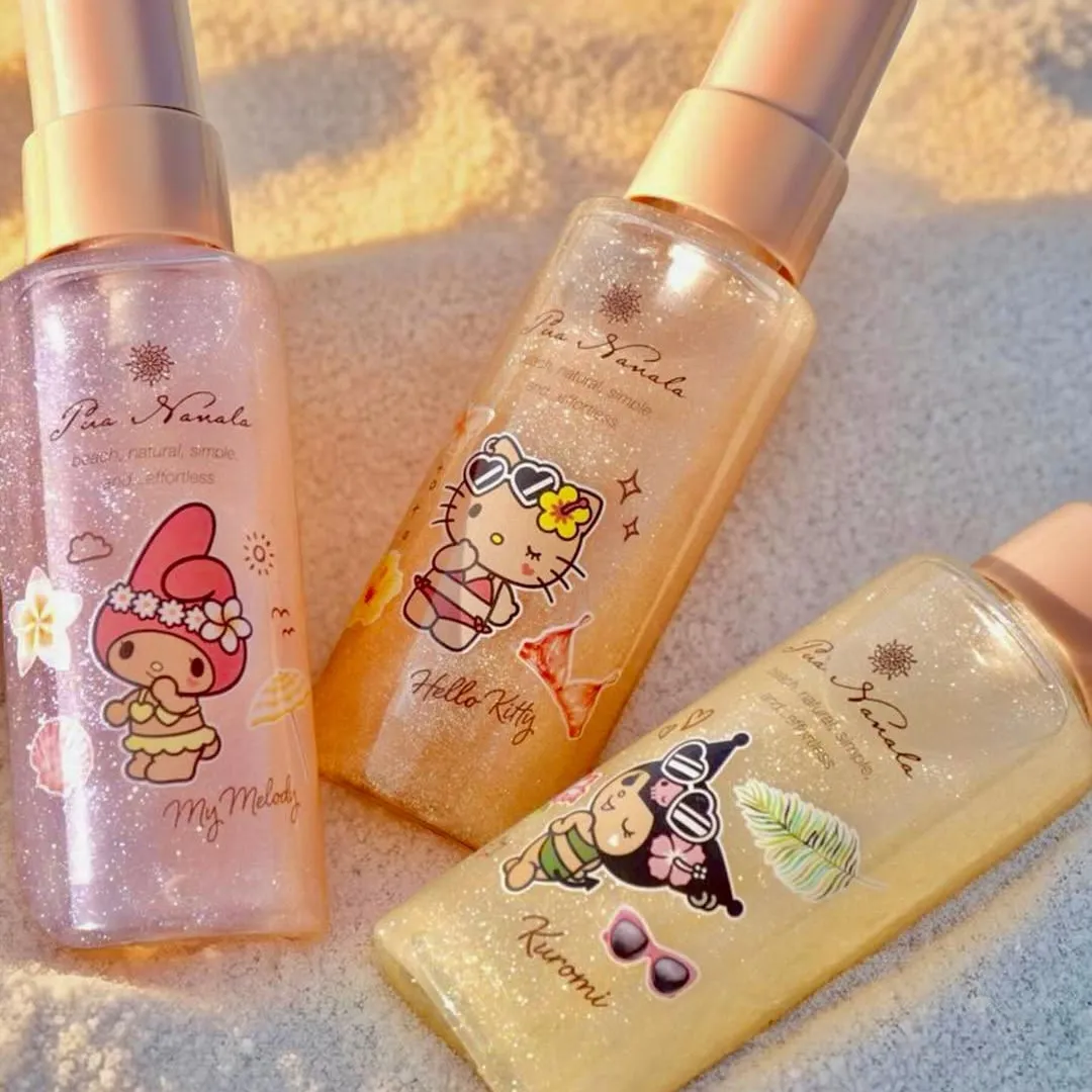 日本Pua Nanala X Sanrio聯名香水系列登場！曬黑版Melody、Kuromi！治癒海洋/花果香氣！