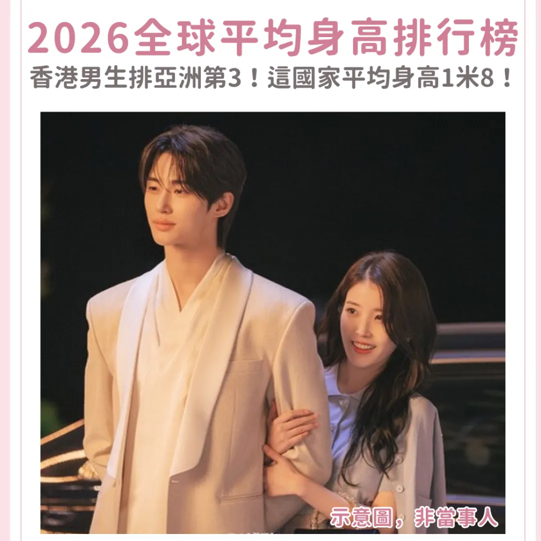 2026全球平均身高排行榜出爐！香港男生排亞洲第3！這國家平均身高達184cm稱霸全球？