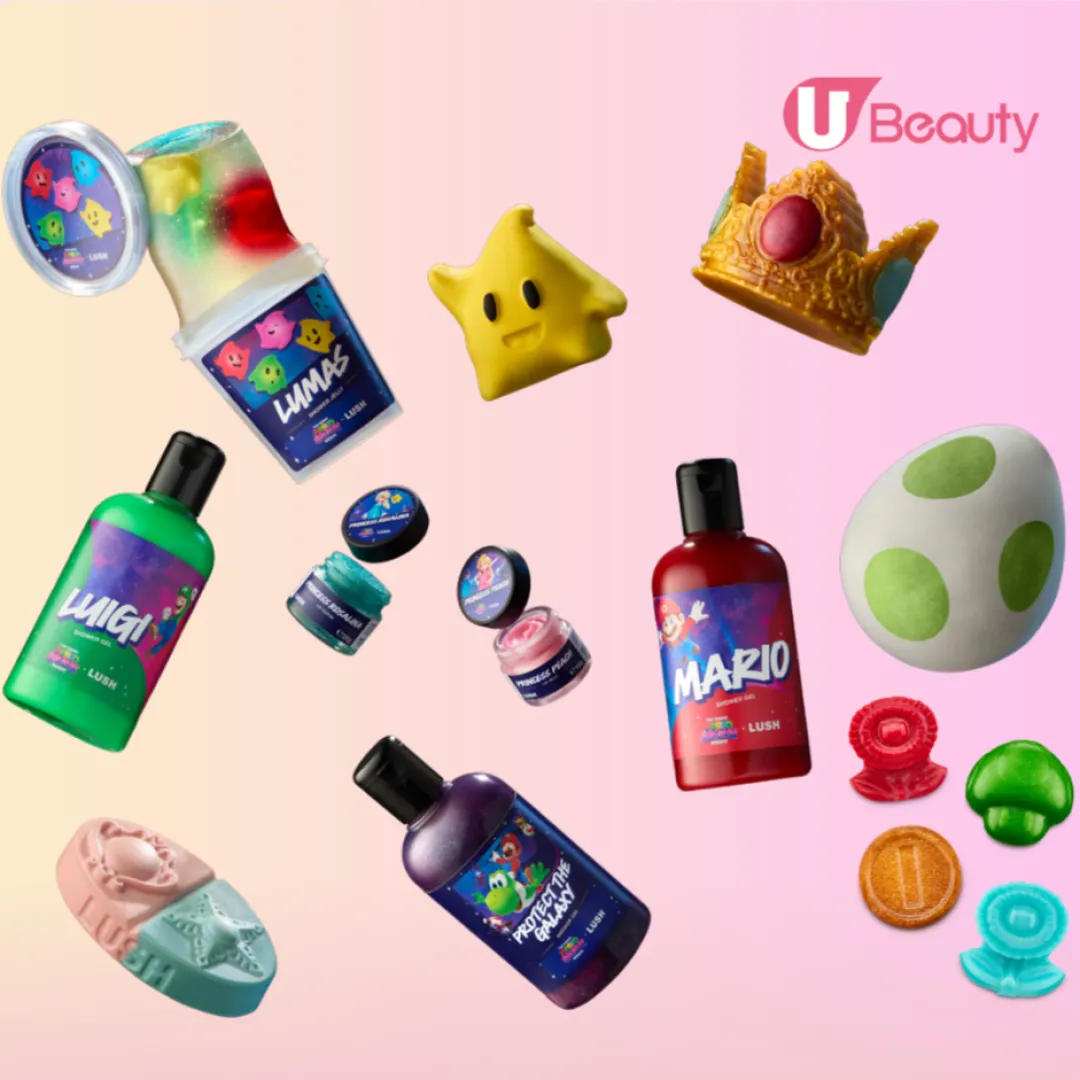 《超級瑪利歐銀河大電影》登陸LUSH！耀西蛋汽泡彈內隱藏金幣/蘑菇「道具」