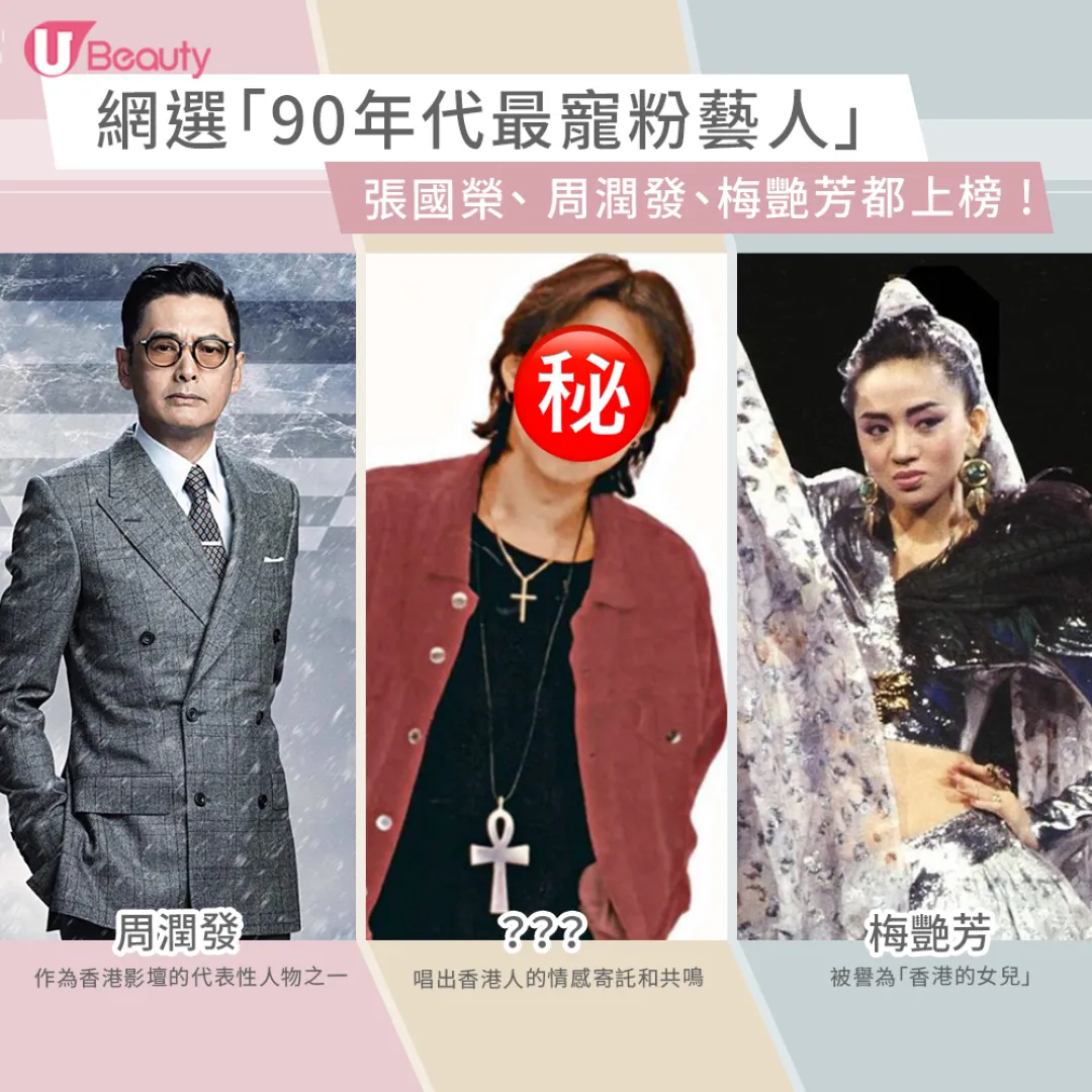 網選90年代最寵粉藝人！張國榮、 周潤發、梅艷芳都上榜 ! 
