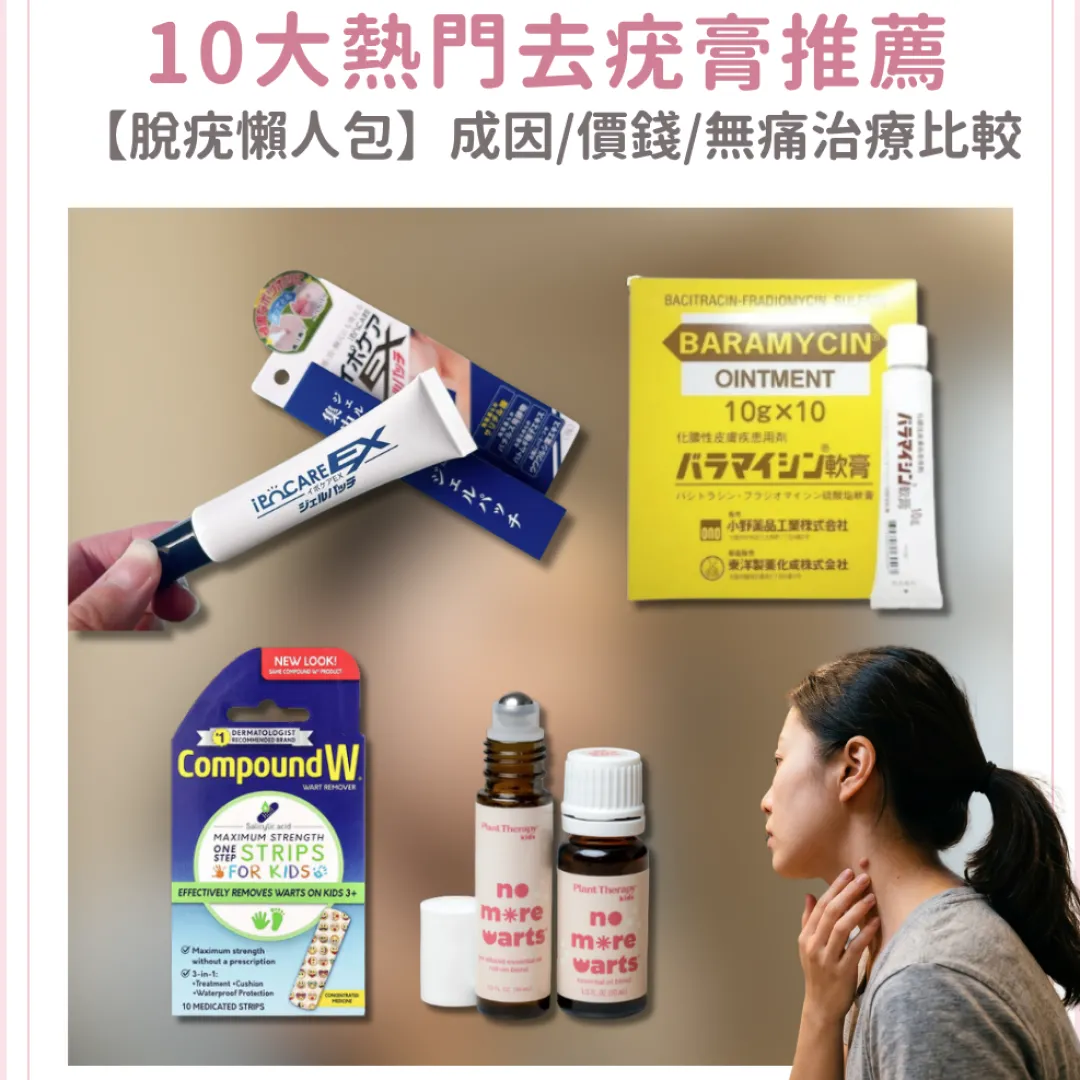 【2026脫疣懶人包】10大屈臣氏、萬寧及iHerb去疣膏推薦！成因、價錢、無痛治療比較