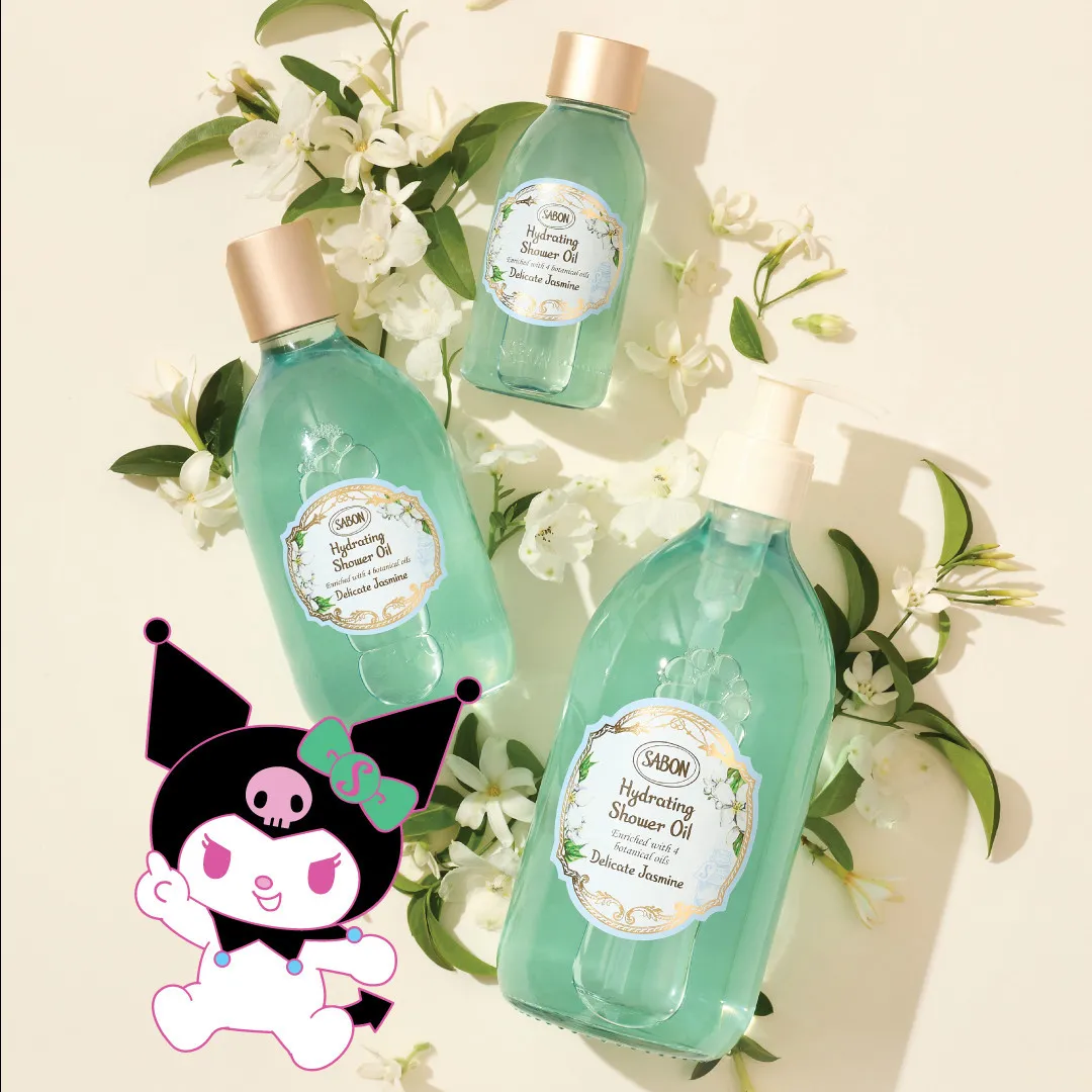 SABON x Kuromi重磅聯乘！全新「升級版滋養沐浴油」登場！必買限定浴室地墊、沐浴海綿！