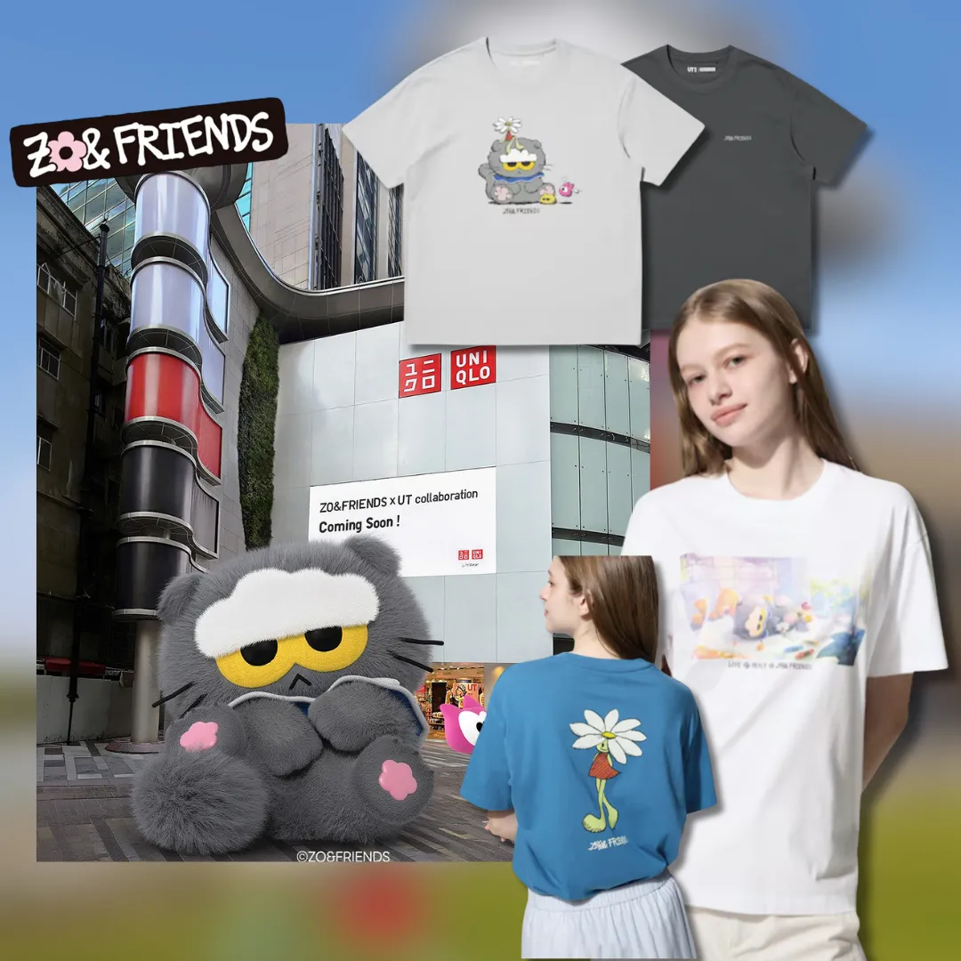 UNIQLO聯乘ZO&FRIENDS！首度攜手推出ZOA印花T恤超治癒！開售日期/價錢全公開