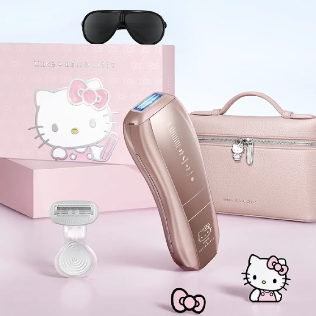 Ulike x Hello Kitty 限量版脫毛儀登場！藍寶石冰點零痛感！每次10分鐘最快2星期開始見效！
