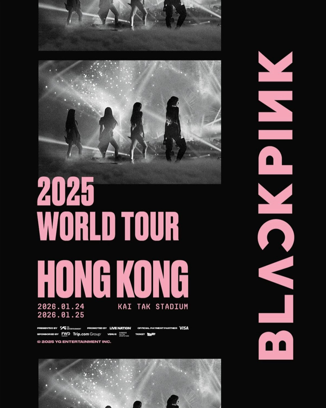 BLACKPINK香港演唱會2026︱1月啟德主場館連開3場 官方快閃店登陸啟德！周邊商品/入場懶人包/交通安排/座位表（不斷更新）