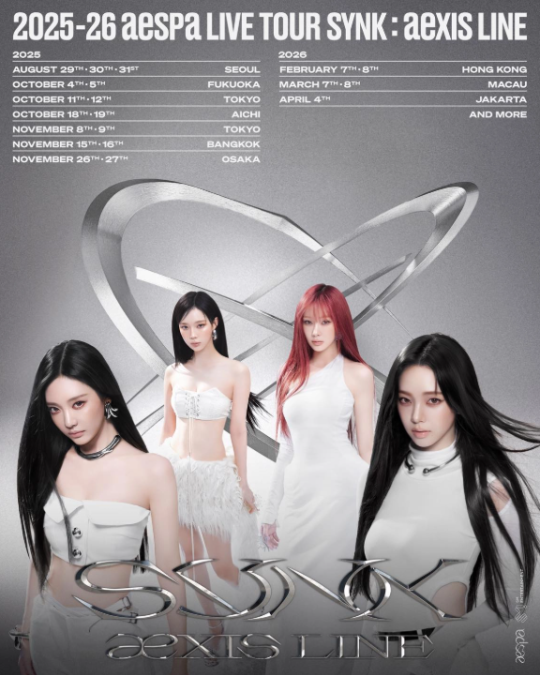 aespa香港演唱會2026｜aespa亞巡演唱會香港站！門票／票價／公開發售日期／座位表（不斷更新）